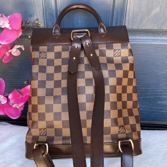 💝LIKE NEW 💝 LOUIS VUITTON Damier Ebene Soho Backpack - Picture 5 of 17